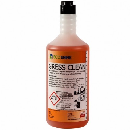 ECO SHINE GRESS CLEAN 1L DO RĘCZNEGO I MASZYNOWEGO MYCIA GRESU